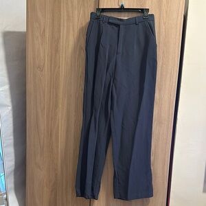 Zara Blue Trousers with Pleats and Sharp Crease